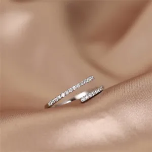 FashionSierra - 925 Sterling Silver Female Resizable Opening Rings