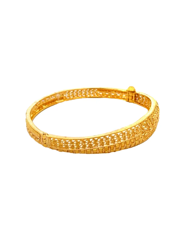 Gold Bangle Bracelet - 22 Kt