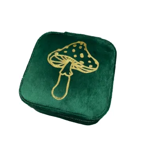 Green Witch Mushroom Travel Jewellery Box