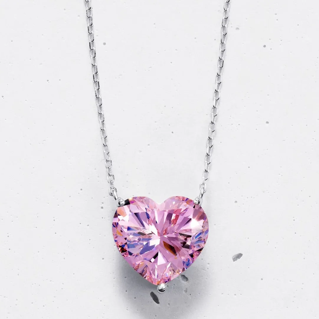 Heart-cut Pendant Necklace | Colours