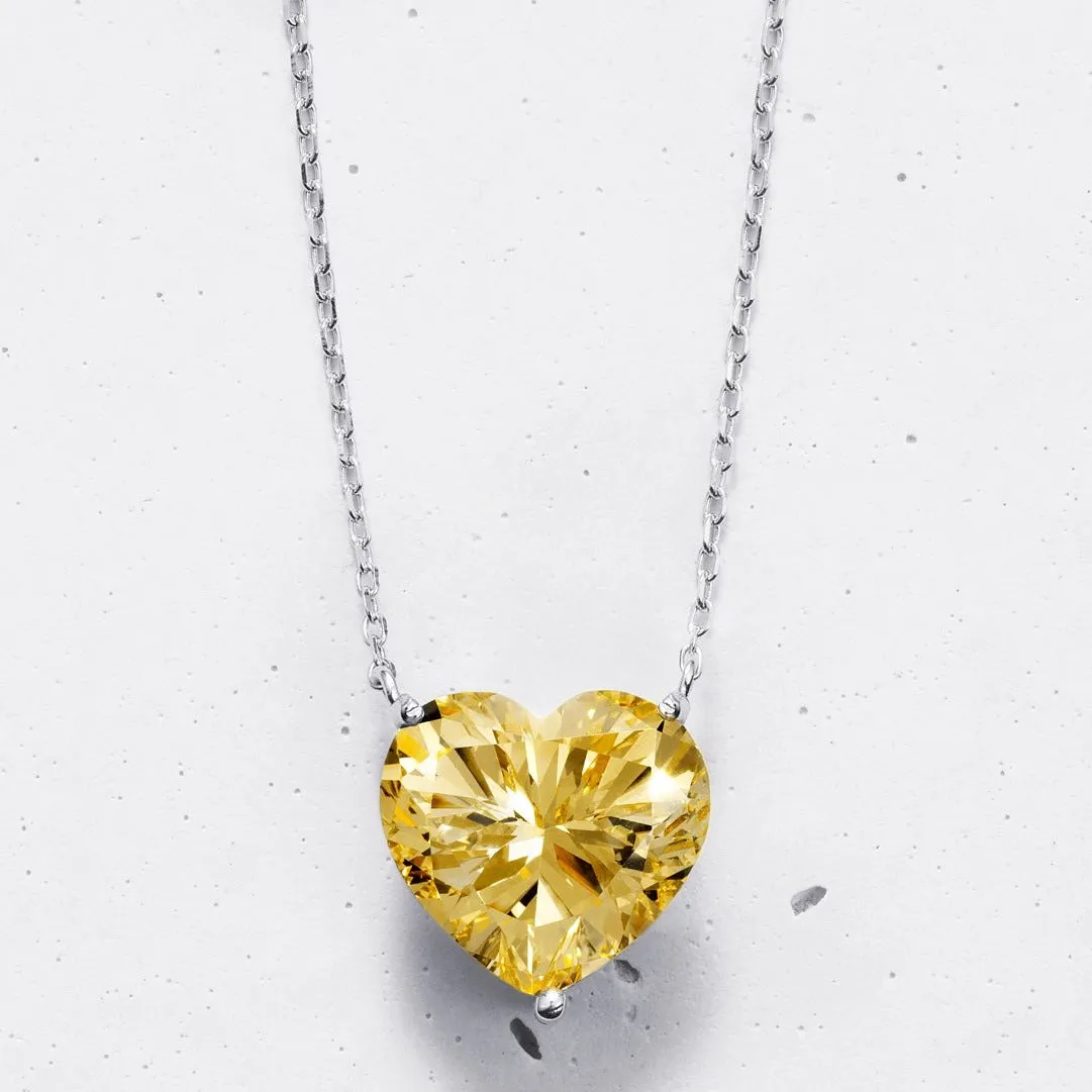 Heart-cut Pendant Necklace | Colours