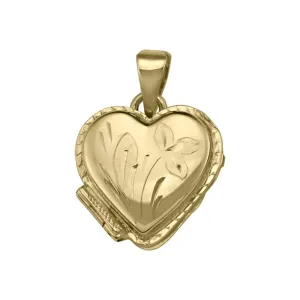 Heart Shaped Yellow Gold Locket