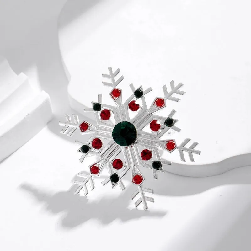 IG Style Cartoon Style Simple Style Tree Snowman Snowflake Alloy Enamel Inlay Rhinestones Unisex Brooches