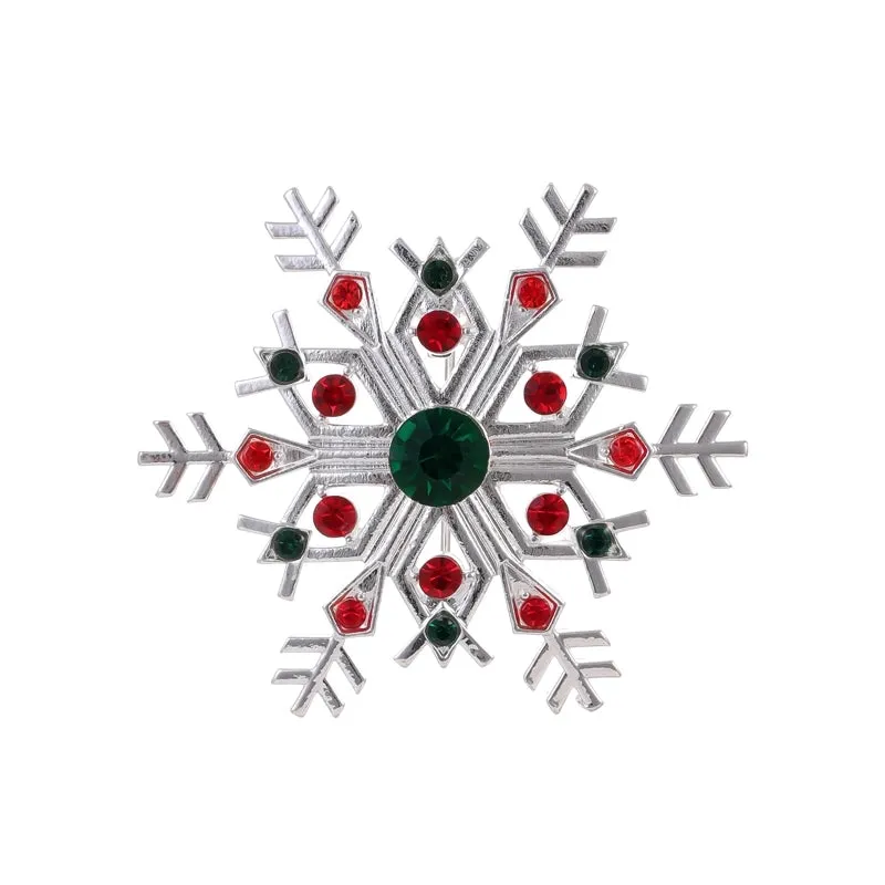 IG Style Cartoon Style Simple Style Tree Snowman Snowflake Alloy Enamel Inlay Rhinestones Unisex Brooches