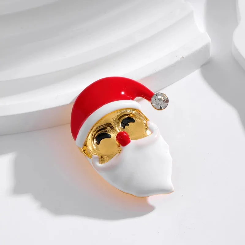 IG Style Cartoon Style Simple Style Tree Snowman Snowflake Alloy Enamel Inlay Rhinestones Unisex Brooches