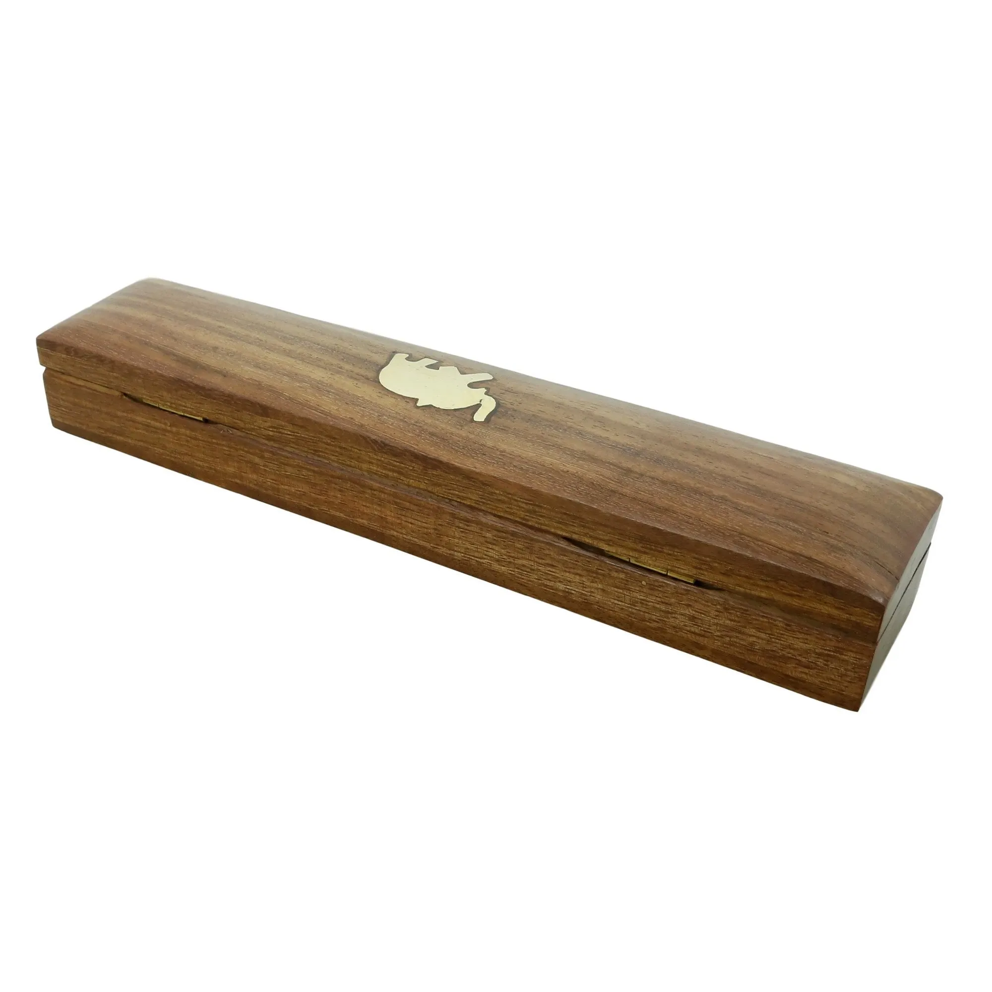 Indian Elephant Jewelry Holder - 10 x 2 x 1.5 Inch Large Wood Box - Jewelry Boxes for Necklaces