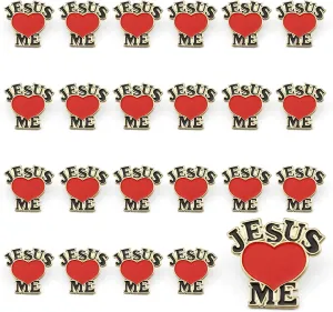 Jesus Love Me Religious Lapel Pin Christian Heart Pins Bulk Inspiration Enamel Lapel Badge Brooch Religious Gifts for women