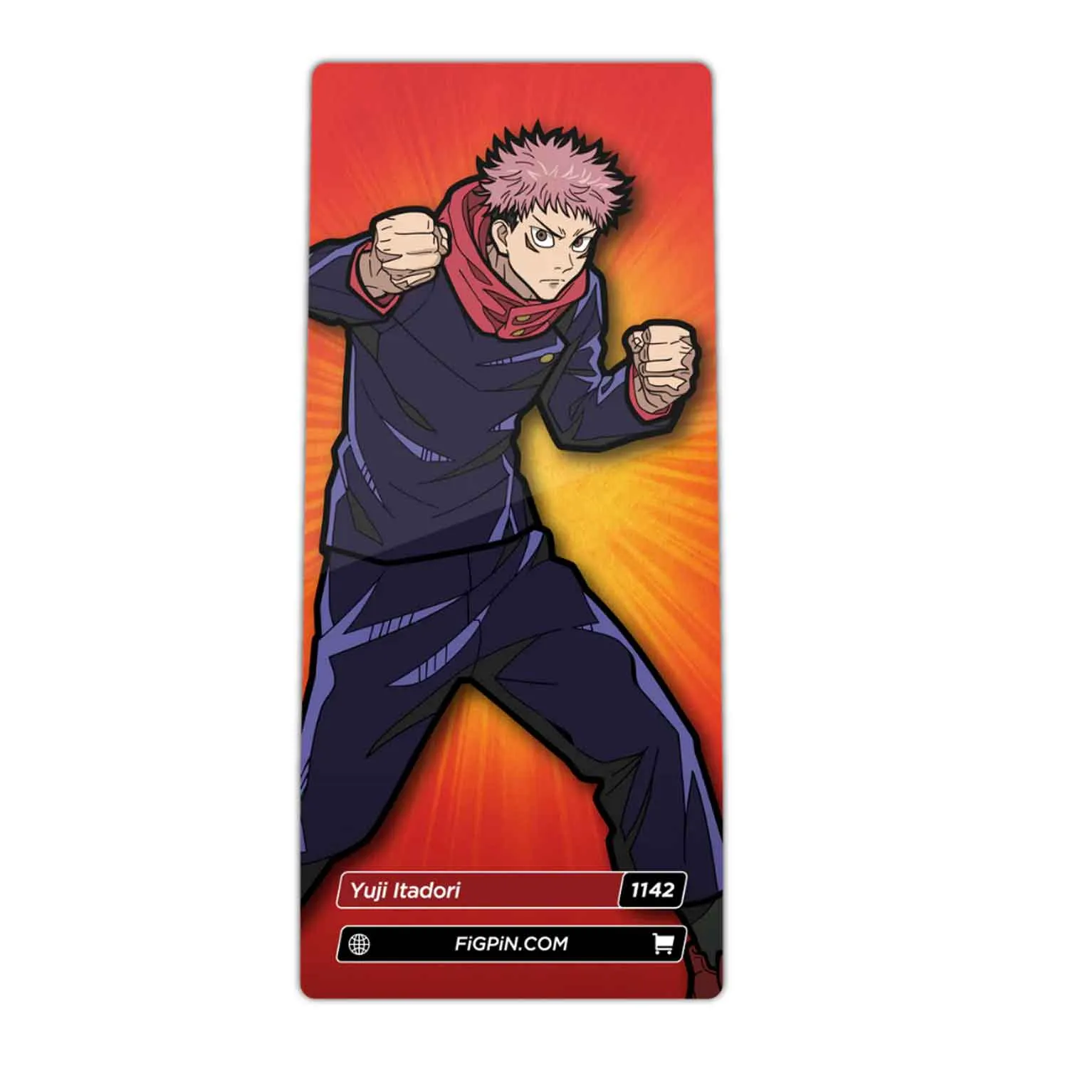 Jujutsu Kaisen Yuji Itadori FiGPiN #1142 Anime Enamel Pin