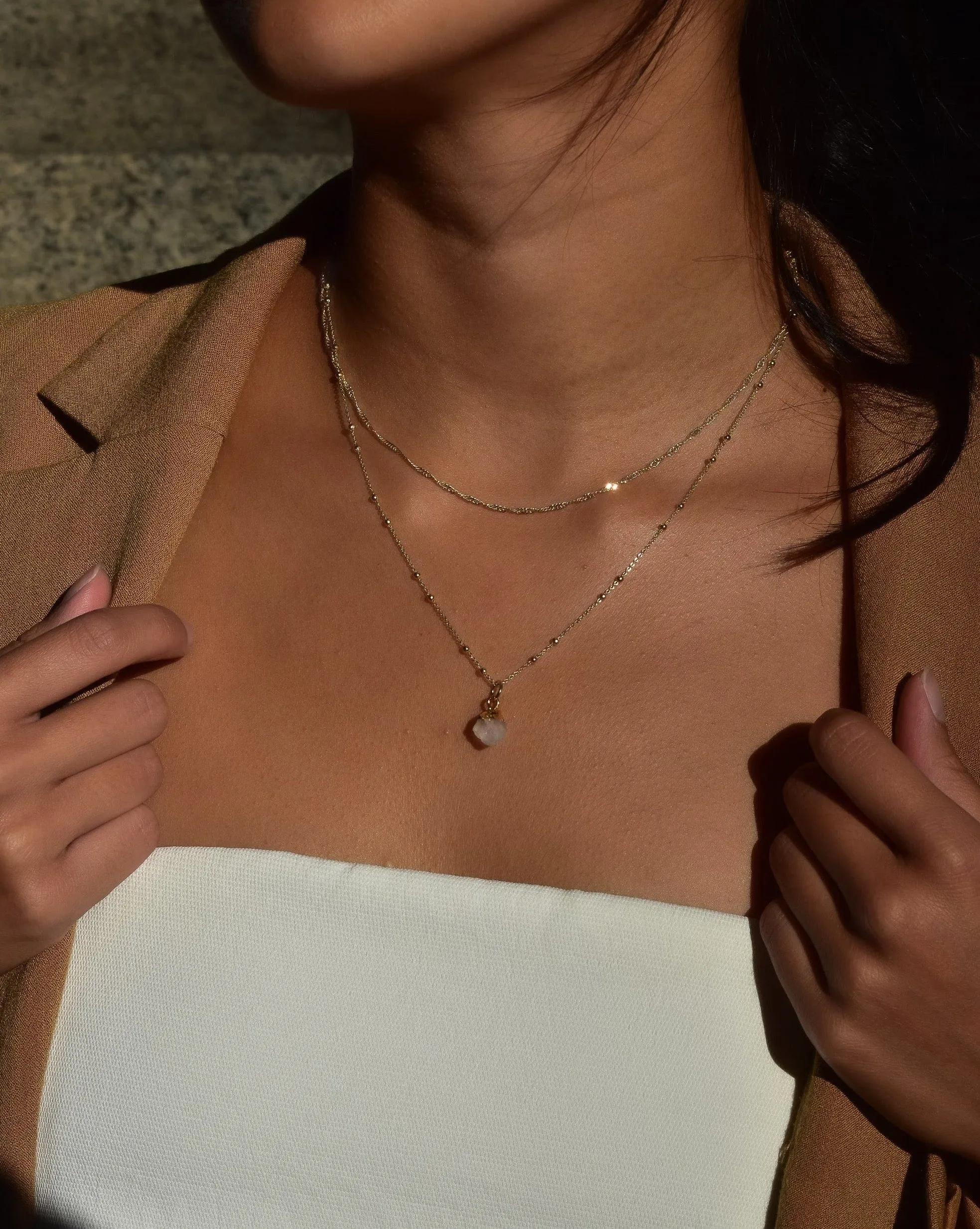 June | Moonstone Necklace