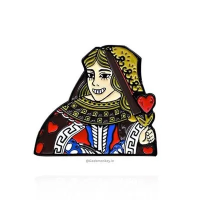 King and Queen - Metal Brooch
