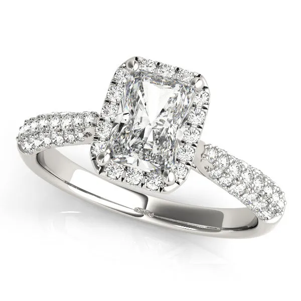 Ladies Halo Engagement Ring 51012