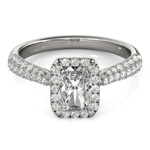 Ladies Halo Engagement Ring 51012
