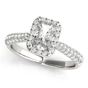 Ladies Halo Engagement Ring 51012