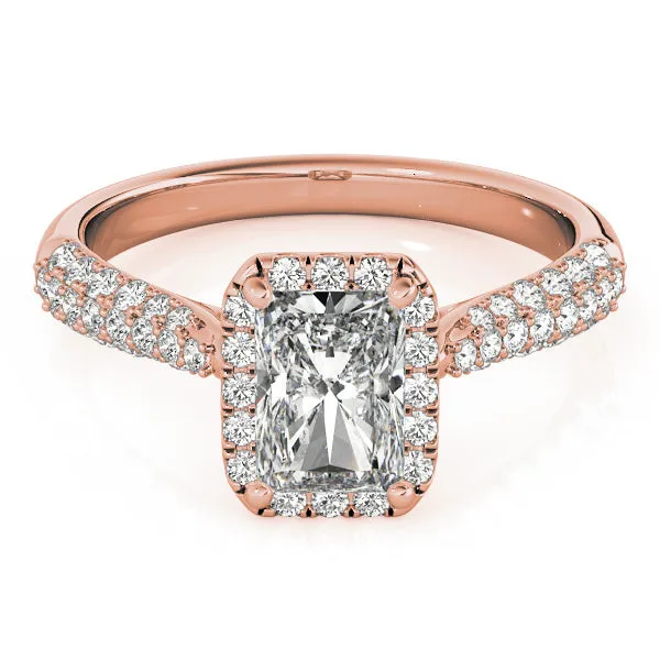 Ladies Halo Engagement Ring 51012