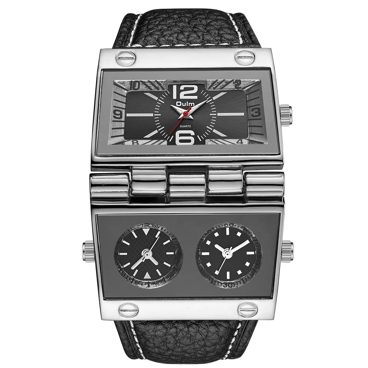 Large dial trendy multi-time zone watch W22HP89525