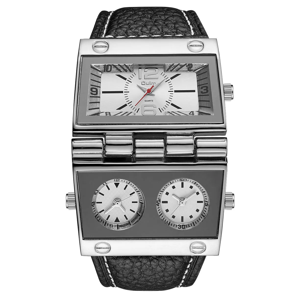 Large dial trendy multi-time zone watch W22HP89525