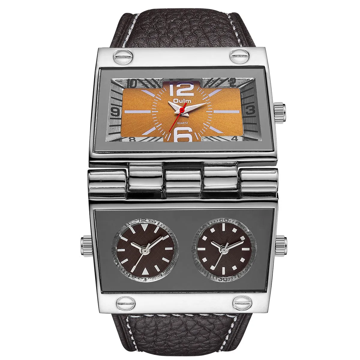 Large dial trendy multi-time zone watch W22HP89525