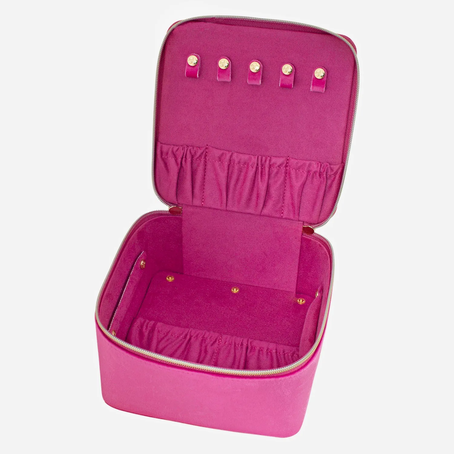 Large Jewellery Cube - Luxe Velvet Berry