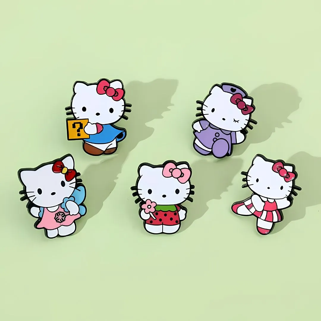 Level Up Your Look:  5 Adorable Kitty Enamel Pins