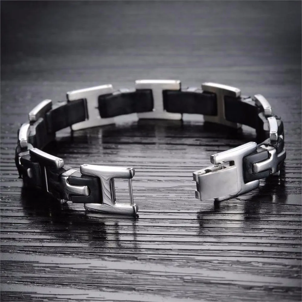 Link Chain Stainless Steel 215mm Bracelets