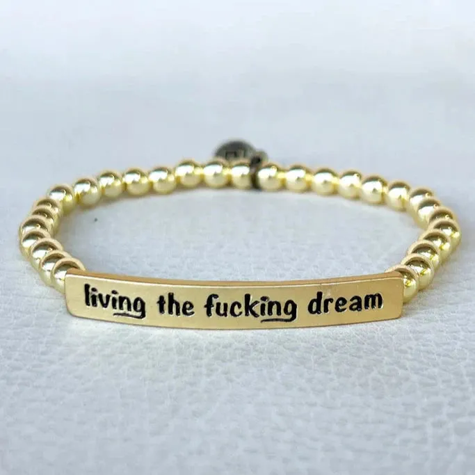 Living The Dream Gold Bracelet