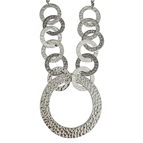 Loop Sterling Silver 24k Gold Vermeil Statement Necklace I Jan Leslie