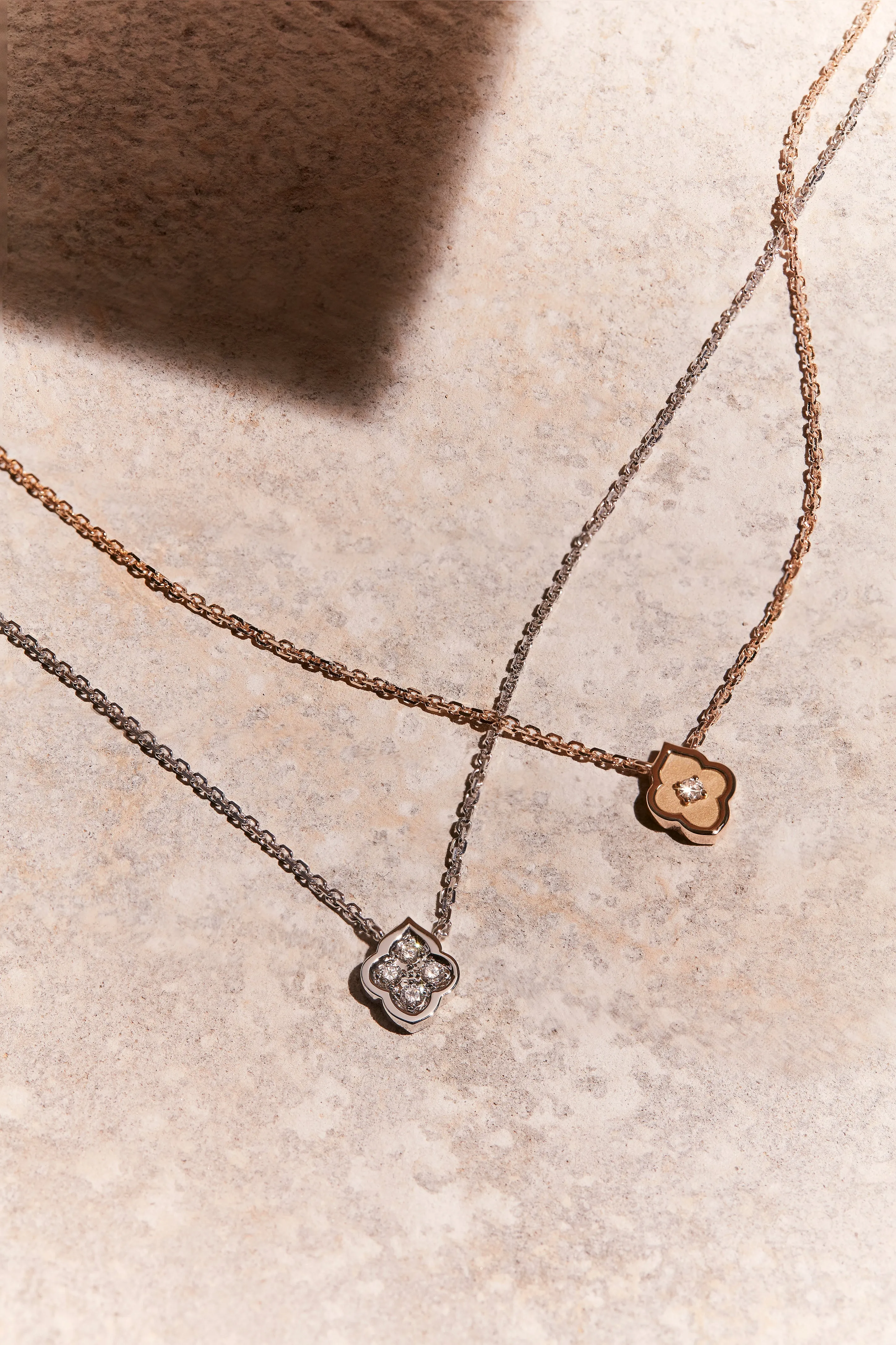 Luce - 1 Diamond Rose Gold Pendant