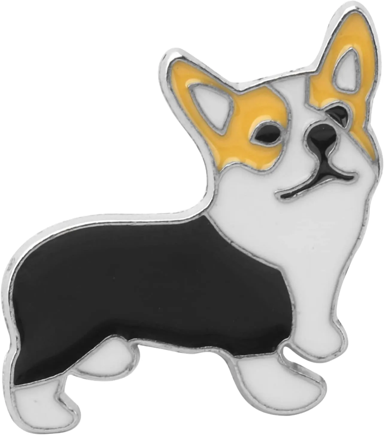Lucky Corgi Enamel Brooch Dog Enamel Brooches Backpack Lapel Pins Jewelry For Girls