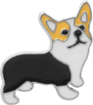 Lucky Corgi Enamel Brooch Dog Enamel Brooches Backpack Lapel Pins Jewelry For Girls