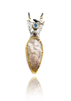 Melinda Risk Quartz Bird Cloud Necklace