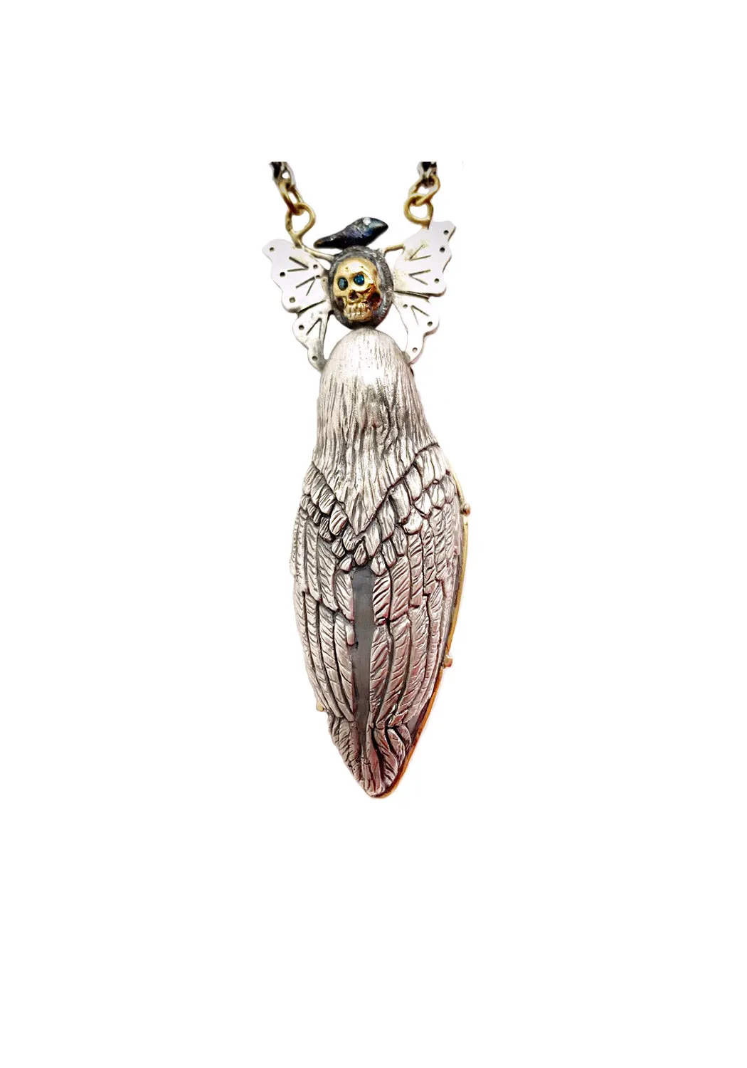 Melinda Risk Quartz Bird Cloud Necklace