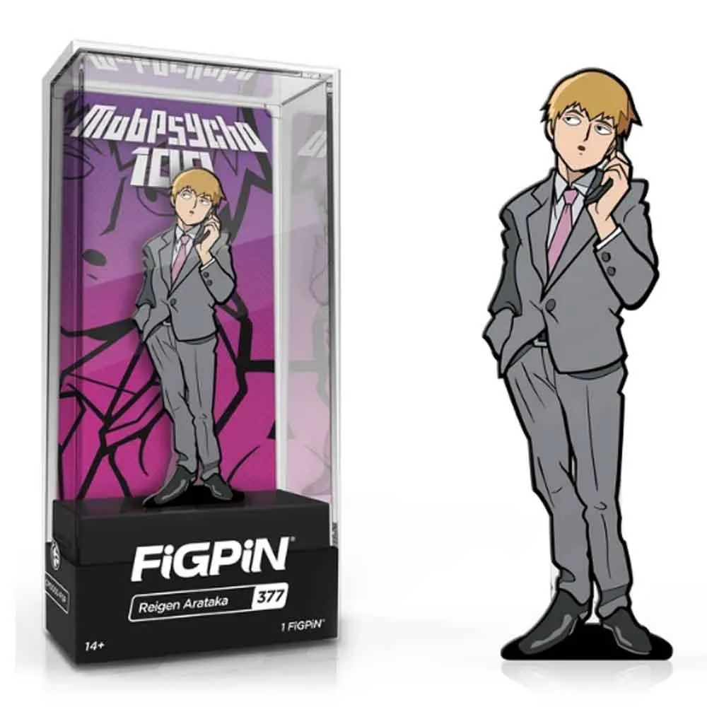 Mob Psycho 100 Reigen Arataka FiGPiN #377 | Classic Enamel Pin