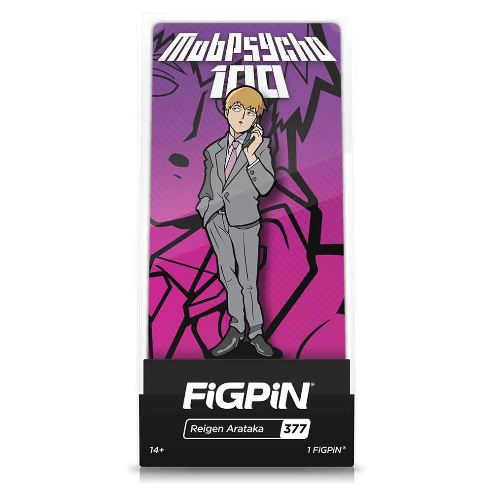 Mob Psycho 100 Reigen Arataka FiGPiN #377 | Classic Enamel Pin