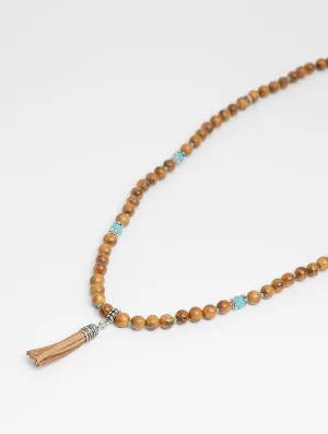 MORRY TURQUOISE WOOD NECKLACE