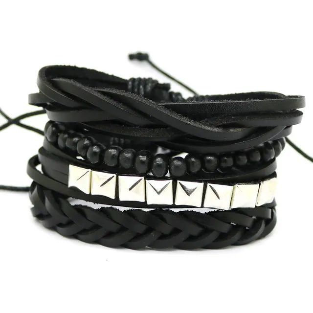Multi-layer bead bracelet