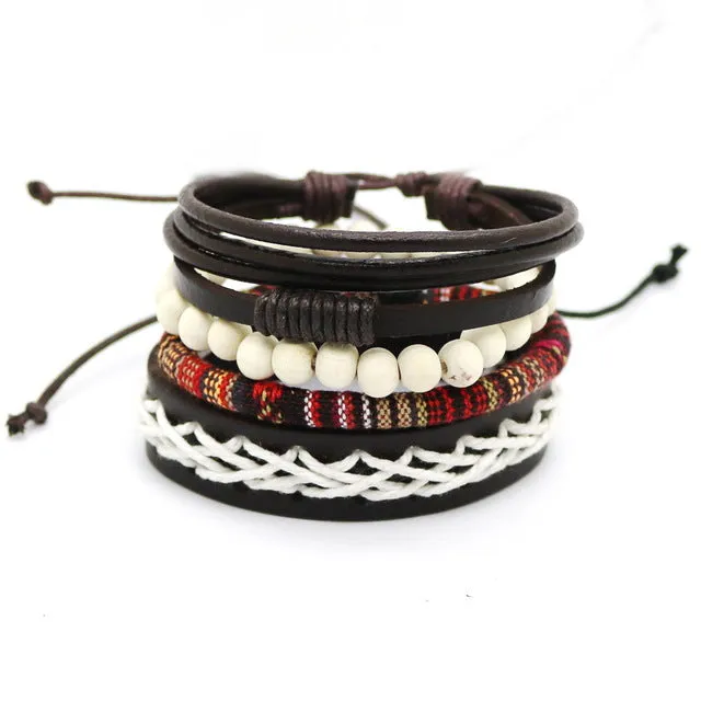 Multi-layer bead bracelet
