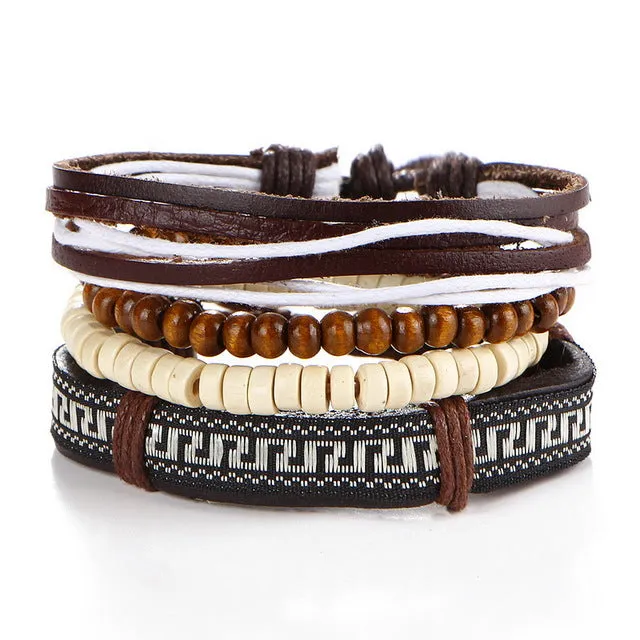 Multi-layer bead bracelet