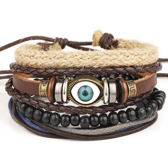 Multi-layer bead bracelet