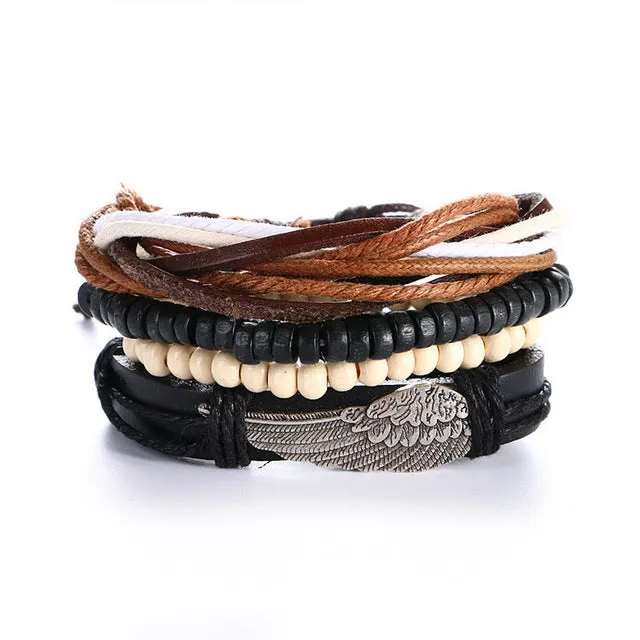 Multi-layer bead bracelet