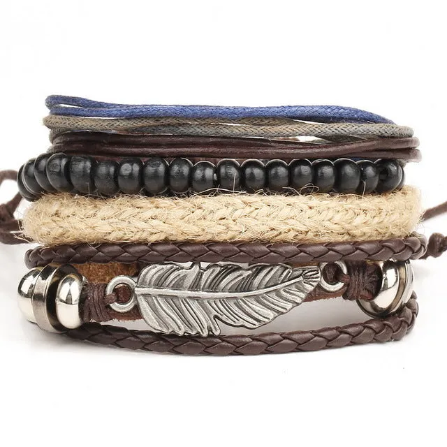 Multi-layer bead bracelet