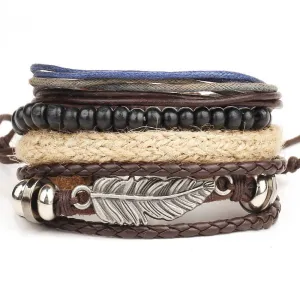 Multi-layer bead bracelet