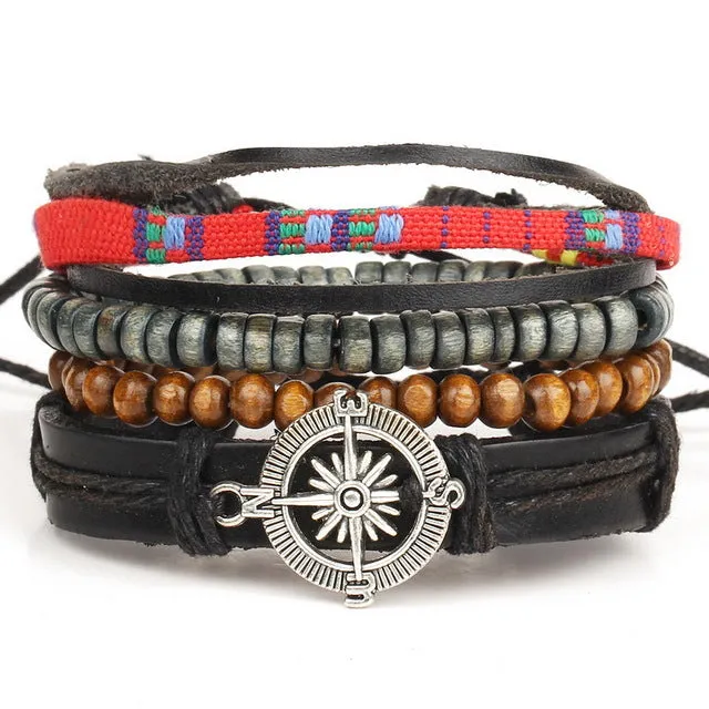 Multi-layer bead bracelet