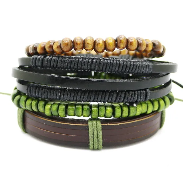 Multi-layer bead bracelet