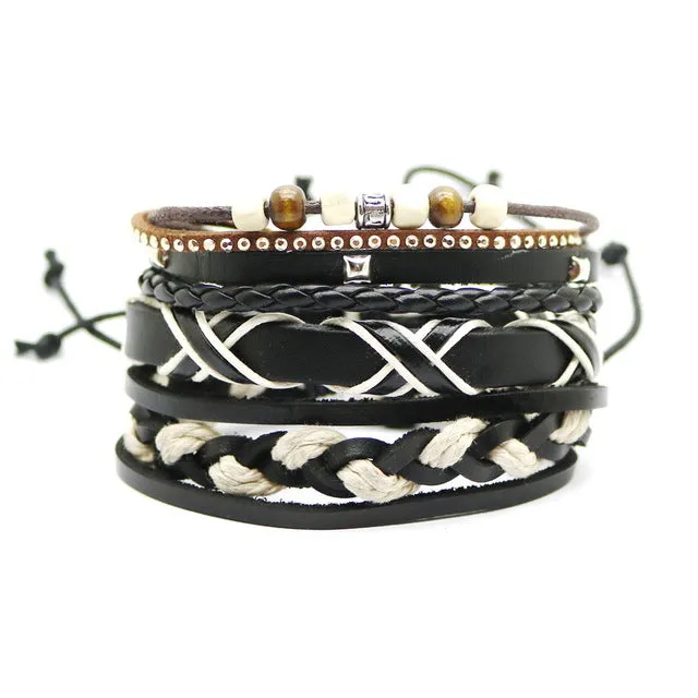 Multi-layer bead bracelet