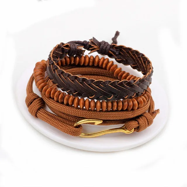Multi-layer bead bracelet