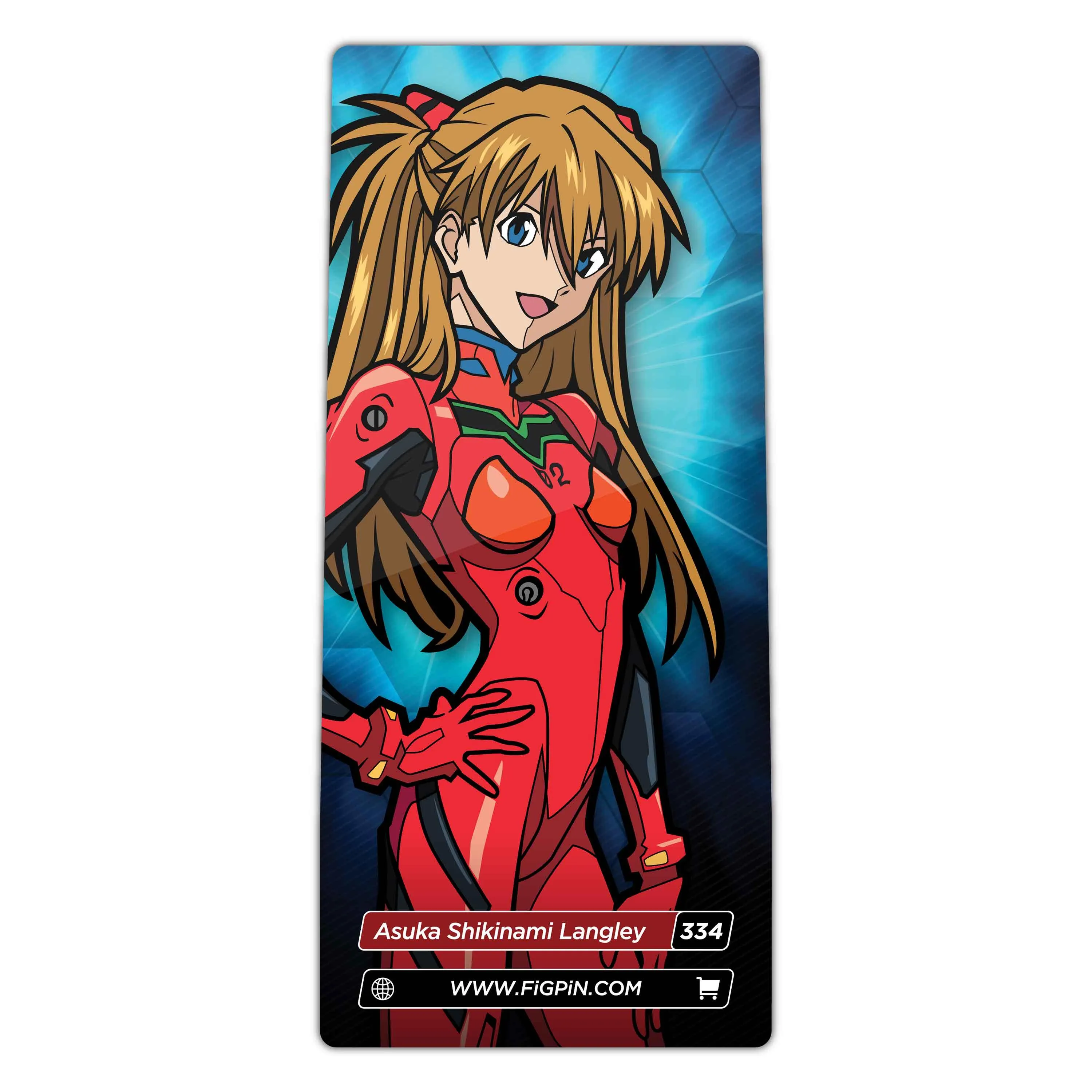 Neon Genesis Evangelion Asuka Langley FiGPiN #334 | Classic Enamel Pin