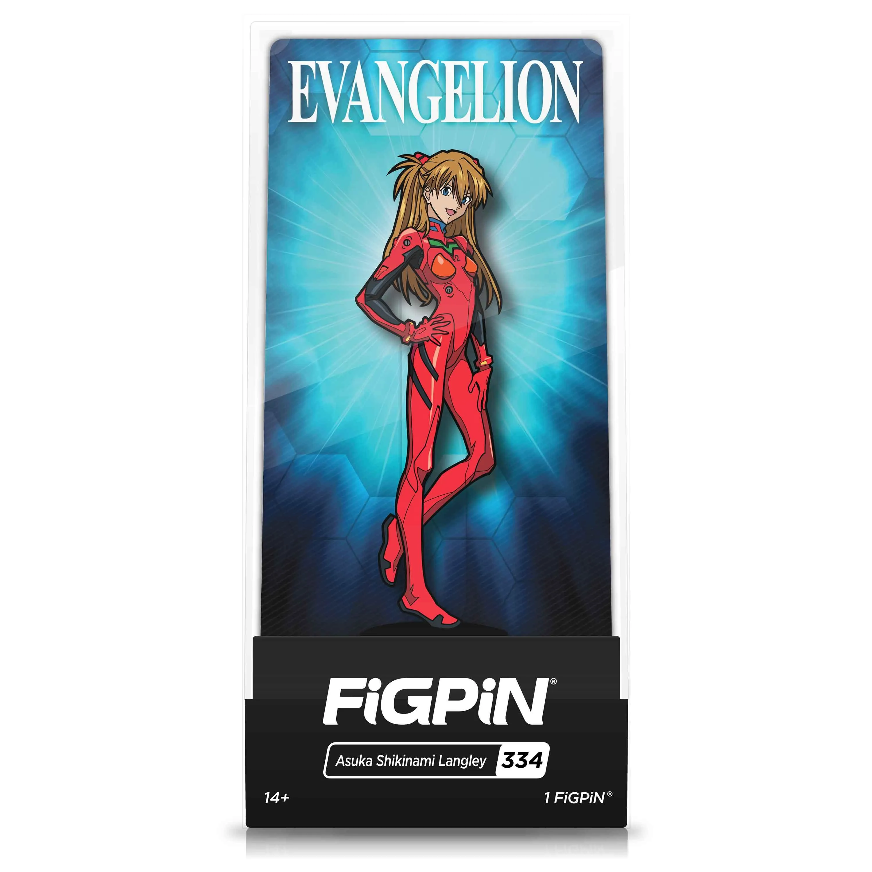 Neon Genesis Evangelion Asuka Langley FiGPiN #334 | Classic Enamel Pin