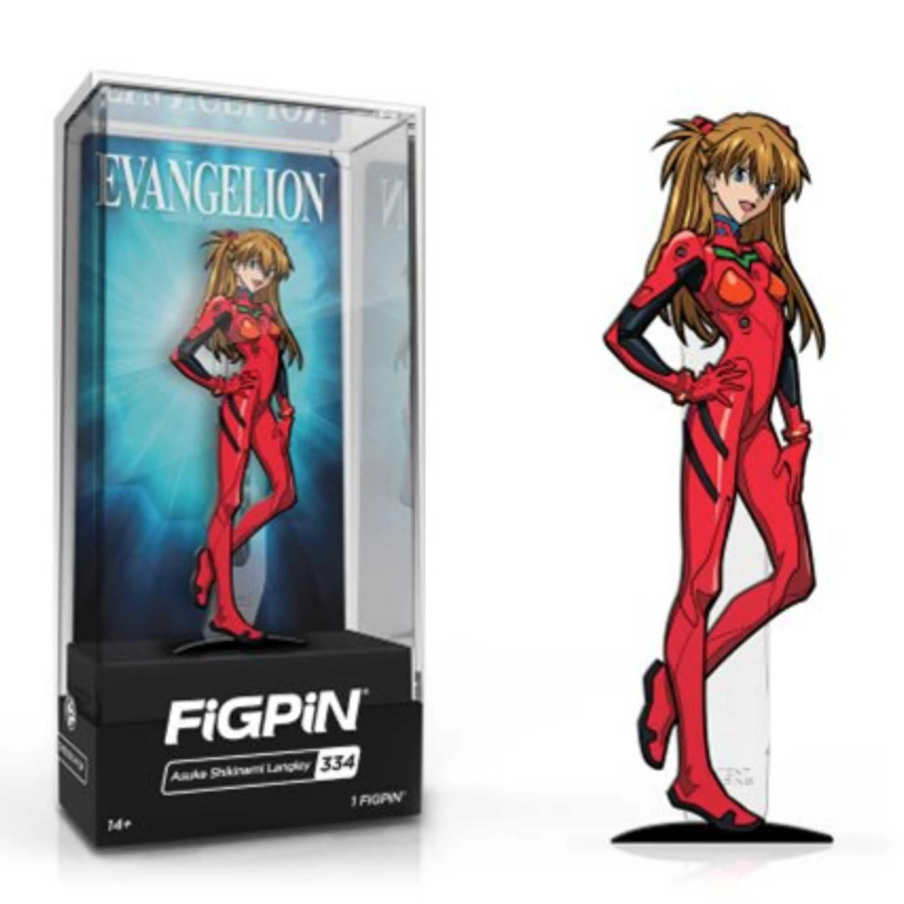 Neon Genesis Evangelion Asuka Langley FiGPiN #334 | Classic Enamel Pin