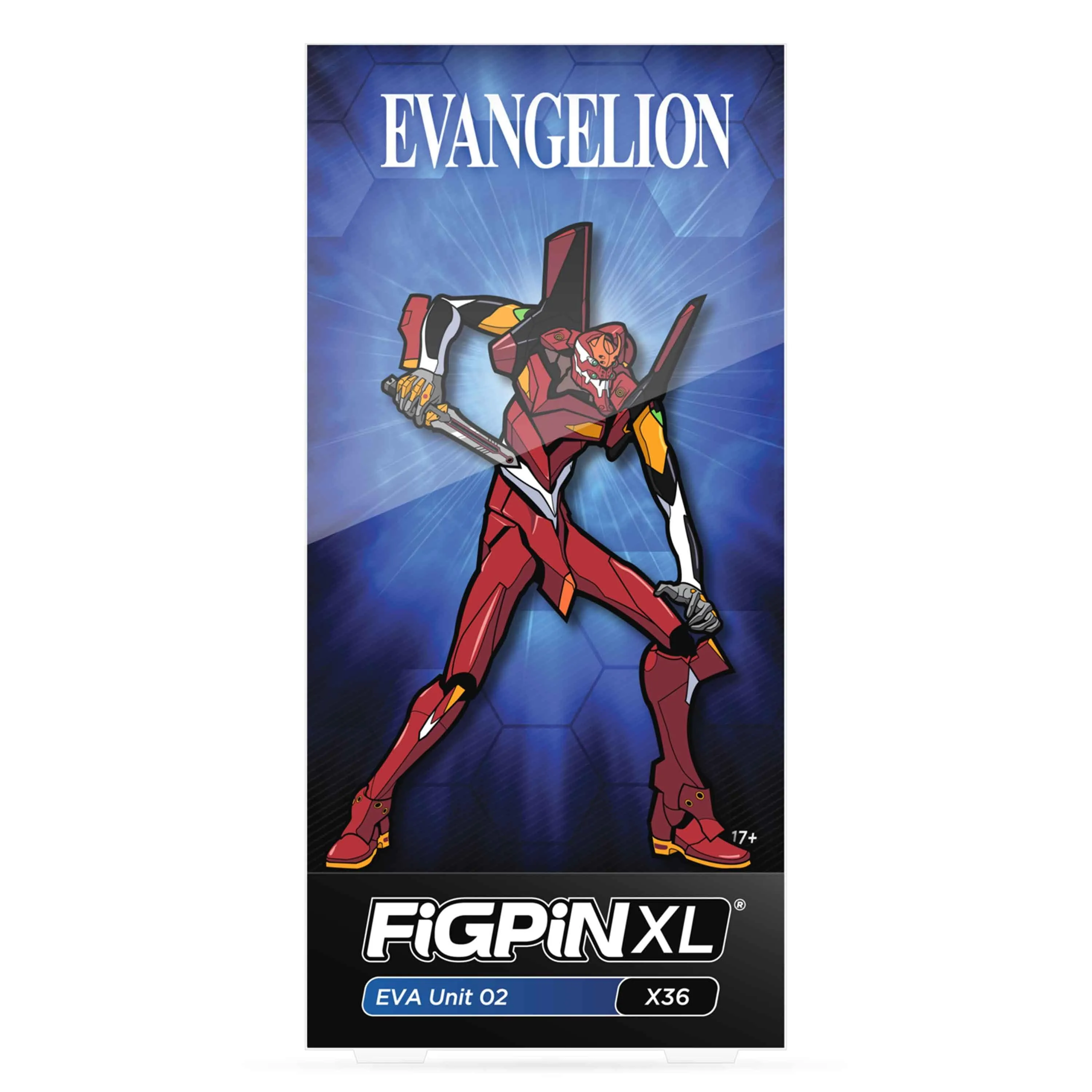 Neon Genesis Evangelion EVA Unit 02 FiGPiN XL #X36 | Classic Enamel Pin