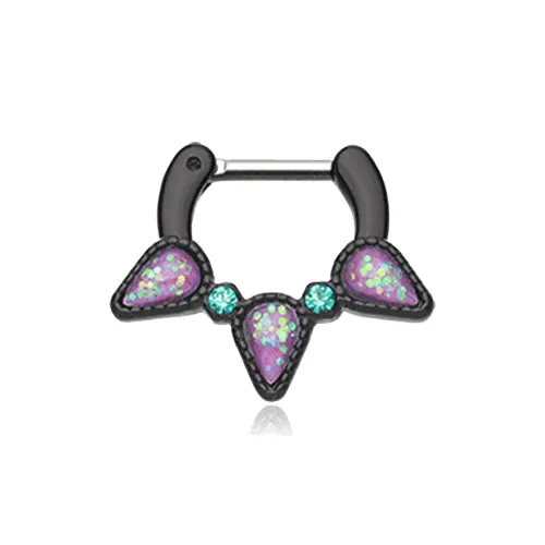 Nevada Opal Trident Septum Ring